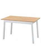 IKEA Houten Tafel, Wit gelazuurd, 125x75, Ophalen, 100 tot 150 cm, 50 tot 100 cm, Zo goed als nieuw