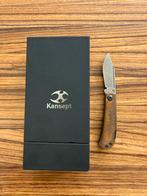 Kansept Wedge – Damascus – Back Lock – Brass met patina, Ophalen of Verzenden, Zo goed als nieuw