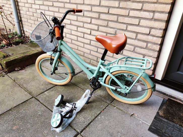 Spirit Liberty Meisjesfiets 16 inch + zijwielen, Fietsen en Brommers, Fietsen | Meisjes, Gebruikt, 16 inch, Handrem, Ophalen
