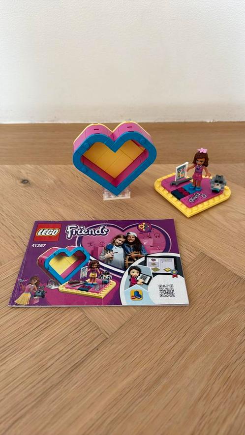 Lego Friends Olivia's hartvormige doos 41357, Kinderen en Baby's, Speelgoed | Duplo en Lego, Zo goed als nieuw, Ophalen of Verzenden