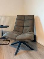 Groene leren draaifauteuil - zo goed als nieuw!, Ophalen, Zo goed als nieuw, Stof, 75 tot 100 cm