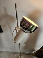 Vintage chromen witte vloerlamp, Ophalen, Zo goed als nieuw