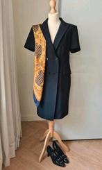 PAUW DONKERBLAUWE JURK/ ROBE MANTEAU  MT 3 M, Verzenden, Zo goed als nieuw, Blauw, Knielengte