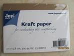 NIEUW 23 x Joy Crafts bruin KRAFT PAPER 300 grams 8089/0204, Ophalen of Verzenden, Zo goed als nieuw, Overige thema's, Blanco kaart of Basiskaart