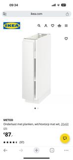 Ikea Metod onderkast met Voxtorp deur 20 cm (zonder planken), Huis en Inrichting, Ophalen, Minder dan 50 cm, Zo goed als nieuw