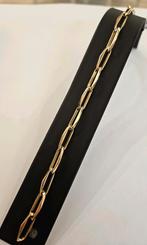 14 karaats gouden closed 4 ever / paperclip armband 21cm, Ophalen of Verzenden, Zo goed als nieuw, Goud, Goud