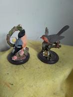 14508/09) 2 mooie beeldjes  goudvink/ roodborstje, Ophalen of Verzenden, Zo goed als nieuw, Dier