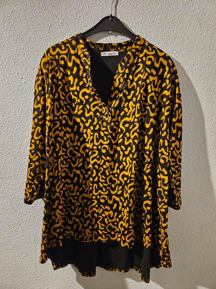 Elegante damesblouse, Kleding | Dames, Blouses en Tunieken, Zo goed als nieuw, Maat 46/48 (XL) of groter, Zwart, Ophalen of Verzenden