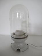 art deco plafondlamp Bauhaus, porselein met glas, Antiek en Kunst, Ophalen