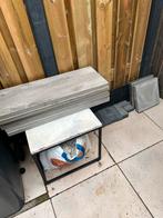Terrastegels , kiezels, Tuin en Terras, Ophalen, Gebruikt, Minder dan 5 m², Beton