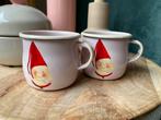 2 emaille kinderbekets - Pjut, Huis en Inrichting, Keuken | Servies, Overige materialen, Gebruikt, Overige typen, Ophalen of Verzenden