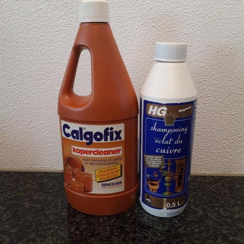 Koperpoetsmiddelen Calgofix en HG shampooing eclat de cuivre, Huis en Inrichting, Schoonmaakartikelen, Schoonmaakmiddel, Ophalen of Verzenden