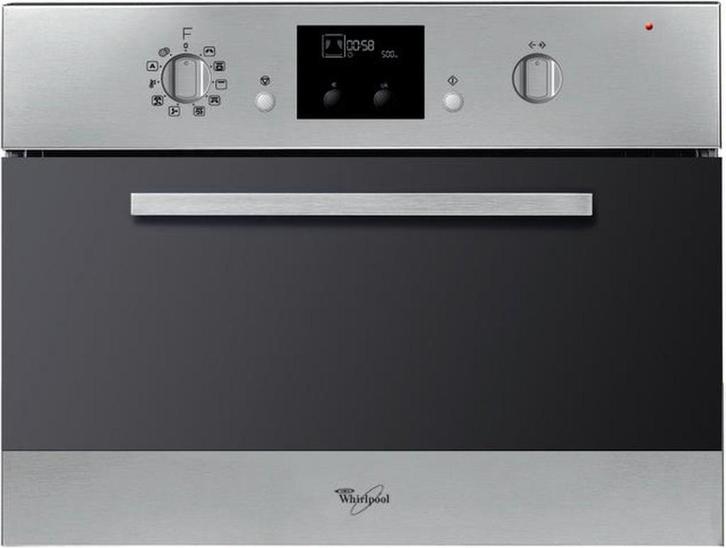 Whirlpool AMW799IX inbouw magnetron (2e kans), Witgoed en Apparatuur, Magnetrons, Gebruikt, Inbouw, Combimagnetron, 45 tot 60 cm