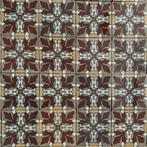 1.5 m2 Antiek tegelmotief, Doe-het-zelf en Verbouw, Tegels, Gebruikt, Verzenden, Keramiek, Minder dan 20 cm