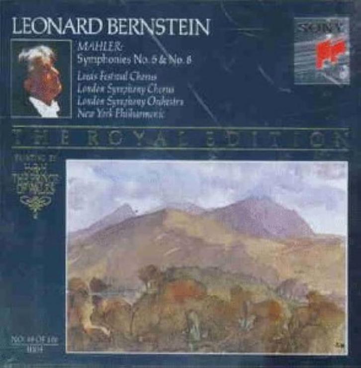 MAHLER Symphonies no. 6 & 8 BERNSTEIN 3 - CD BOX NIEUWSTAAT, Cd's en Dvd's, Cd's | Klassiek, Zo goed als nieuw, Orkest of Ballet