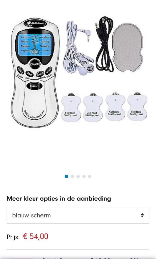 Tens massage stimulator NIEUW. Lees onder, Sport en Fitness, Massageproducten, Nieuw, Apparaat, Ophalen