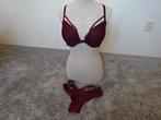 Victoria's Secret bh en slip / SUPERMOOIE DETAILS / 80D, Victoria's Secret, Ophalen of Verzenden, Rood, Setje
