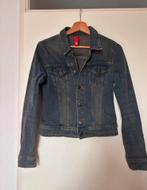 Vintage y2k Divided Red H&M spijkerjasje - Maat S, Blauw, Ophalen of Verzenden, Zo goed als nieuw, Jasje