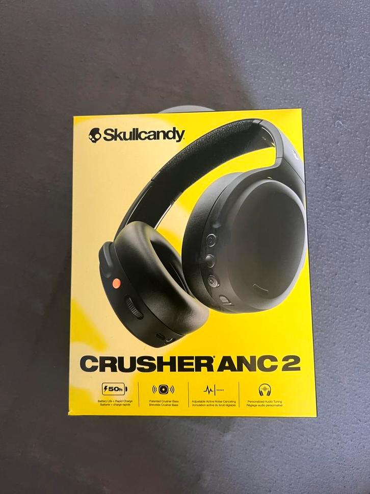 Skullcandy Crusher ANC 2, Audio, Tv en Foto, Koptelefoons, Nieuw, Op oor (supra aural), Skullcandy, Draadloos, Bluetooth, Ophalen of Verzenden