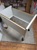 verrijdbare hangmappen dossier bak, Gebruikt, Minder dan 100 cm, Metaal, Metaal