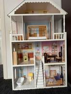 Poppenhuis met meubilair, Ophalen, Zo goed als nieuw, Poppenhuis