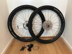 29'' MTB wielen met banden, schijven en Shimano Deore 12s, Fietsen en Brommers, Fietsonderdelen, Wiel, Gebruikt, Shimano Deore