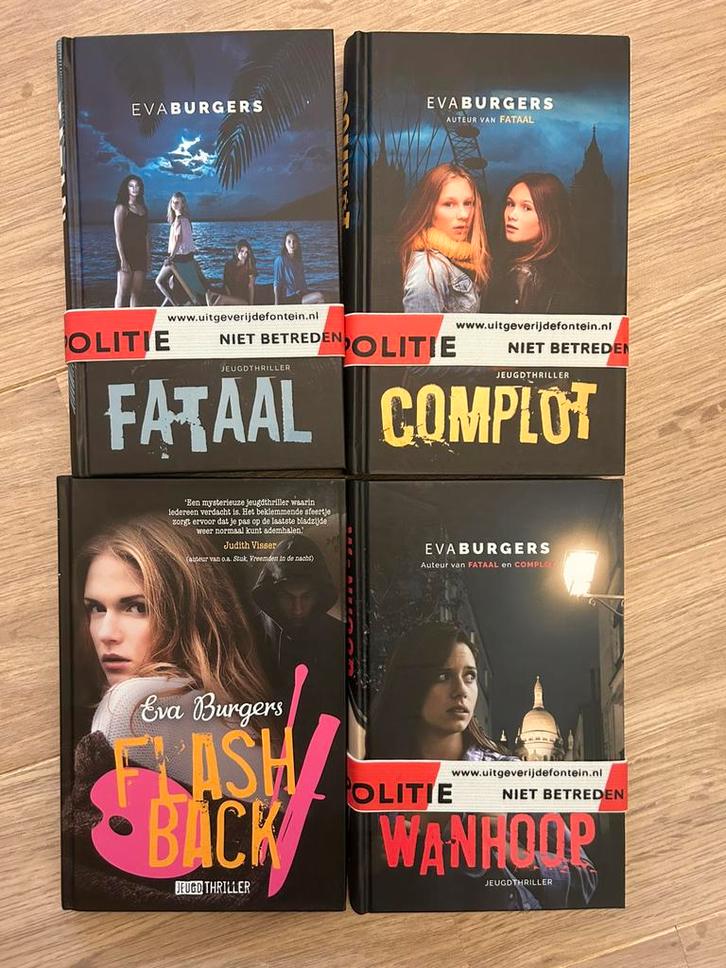 Eva Burgers - Fataal - Complot - Flashback - Wanhoop, Boeken, Kinderboeken | Jeugd | 13 jaar en ouder, Nieuw, Ophalen of Verzenden