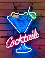 Cocktails glas neon en veel andere USA decoratie neons, Lichtbak of (neon) lamp, Nieuw, Ophalen of Verzenden, Info@americansaleshop.nl