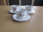 Copenhagen stoneware 3 kop D8,5 H6,5cm schotels D15,5cm, Huis en Inrichting, Keuken | Servies, Overige materialen, Ophalen of Verzenden