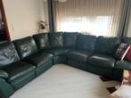 Mooie, grote hoekbank van leer, Gebruikt, Hoekbank, Leer, Ophalen of Verzenden