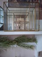 Vintage messing vitrinekastje, Ophalen of Verzenden