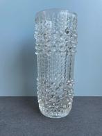 Vintage Sklo Union glazen vaas / hermanova, Overige kleuren, Ophalen of Verzenden, Minder dan 50 cm, Glas