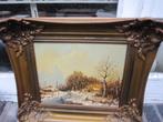 Mooi en stemmig wintergezicht, Mooie lijst van Schot '33, Antiek en Kunst, Kunst | Schilderijen | Klassiek, Ophalen of Verzenden