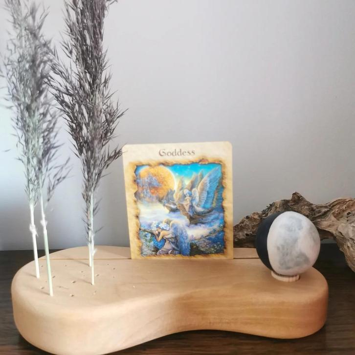 Houten maankalender steker voor in de grimms jaarring, Huis en Inrichting, Woonaccessoires | Wandplanken en Boekenplanken, Nieuw