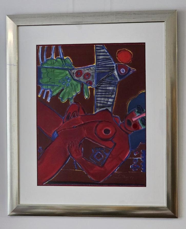Corneille - Image D'un été - Handgesigneerd - 1987, Antiek en Kunst, Kunst | Litho's en Zeefdrukken, Ophalen of Verzenden