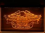Led lichtbord HARLEY WINGS 3d neon look, Ophalen of Verzenden, Nieuw, Lichtbak of (neon) lamp