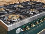 🔥Luxe Boretti Fornuis 90cm GROEN + messing 6 pits 1 oven, Witgoed en Apparatuur, Fornuizen, Niet ingevuld, 60 cm of meer, Niet ingevuld