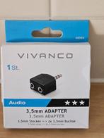 Vivanco Jack 3,5 mm adapter -Nieuw in doos, Ophalen of Verzenden, Nieuw, Minder dan 2 meter, Overige kabels