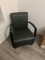 Zwarte fuateuil - weinig gebruikt zgan, Huis en Inrichting, Ophalen, Zo goed als nieuw, 50 tot 75 cm