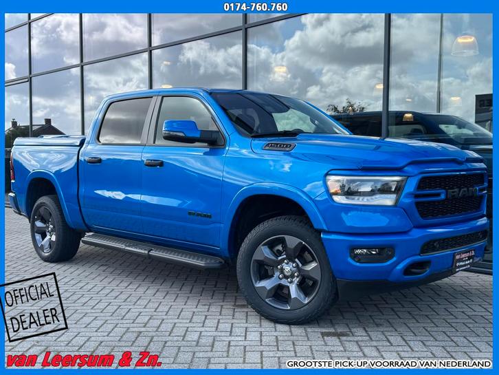 Dodge Ram 1500 V8 Built to Serve | Hydro Blue | Achteruitrij, Auto's, Dodge, Bedrijf, Te koop, RAM 1500, 4x4, ABS, Achteruitrijcamera
