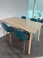 IKEA Lisabo tafel 140 cm + bijpassend bijzettafeltje, Huis en Inrichting, Ophalen, Zo goed als nieuw, Rechthoekig, 100 tot 150 cm