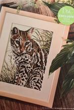 Boomkat borduurpatroon, Hobby en Vrije tijd, Borduren en Borduurmachines, Ophalen, Nieuw, Handborduren, Patroon