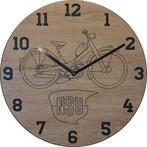 Themaklok met een NSU Quiqly als thema, Ophalen of Verzenden, Nieuw, Wandklok