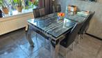 Erik Kuster Eettafel & Salontafel, Huis en Inrichting, Gebruikt, Erik Kuster, Glas, 150 tot 200 cm