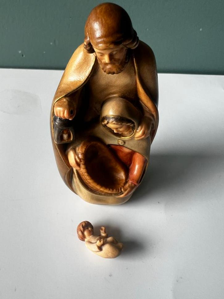 Pema Houtsnijwerk Heilige Familie - Val Gardena, Antiek en Kunst, Antiek | Religie, Ophalen of Verzenden