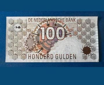 Een 100 gulden biljet uit 1992. beschikbaar voor biedingen