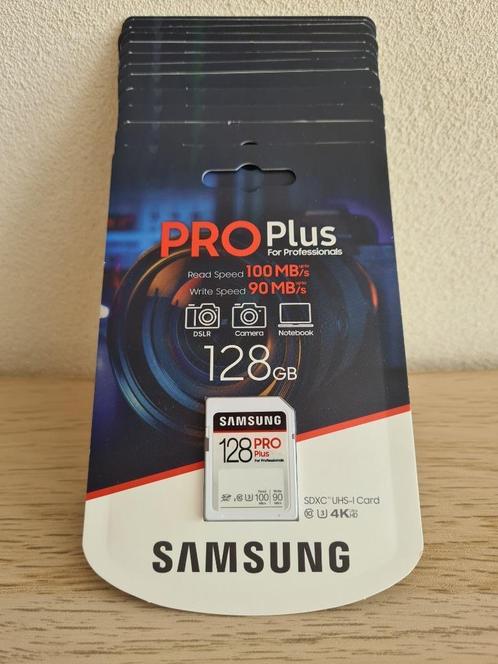 Samsung PRO Plus SDXC UHS-I U3 4K 128GB R100-W90MB/s - NIEUW, Audio, Tv en Foto, Fotografie | Geheugenkaarten, Nieuw, SDXC, 128 GB