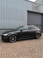 Audi A3 1.4 Tfsi Sportback S-tronic 3x S-Line pano, Auto's, Zwart, USB, Leder en Stof, Origineel Nederlands