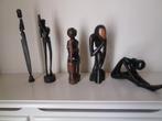 5 Houten Beeldjes 24 cm hoog, Antiek en Kunst, Ophalen