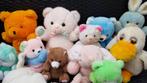 Partij vintage knuffels pastel kleuren jaren 70, 80, 90. S17, Tweedehands verkoop, Tweedehands verkoop, Gebruikt, Overige typen